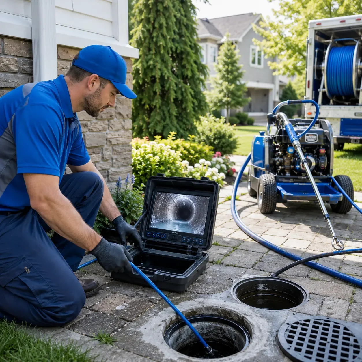 Outdoor drain cleaning professionals serving Newtonville, NJ